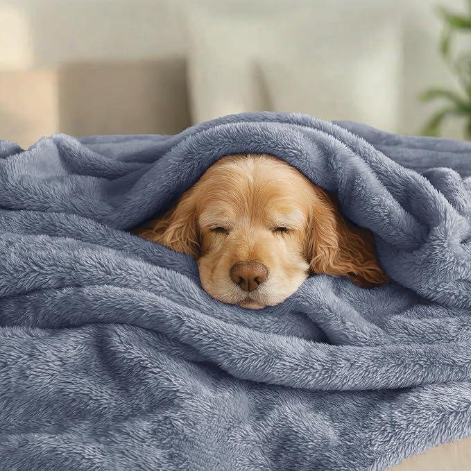 Exclusivo Mezcla Plush Fuzzy Fleece Bed Blanket Twin Size, Super Soft, Fluffy - Image 3