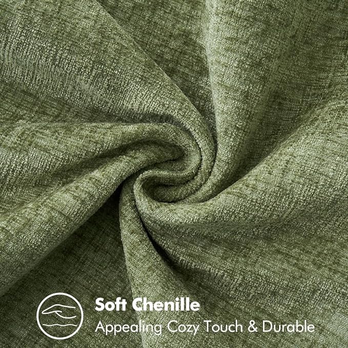 MIULEE Pack of 2 Couch Throw Pillow Covers 20x20 Inch Sage Green Farmhouse - Image 4