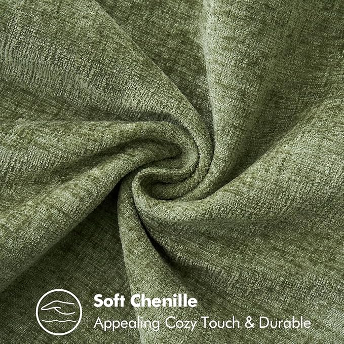 MIULEE Pack of 2 Couch Throw Pillow Covers 16x16 Inch Sage Green Farmhouse - Image 4