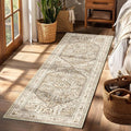 Yamaziot Washable Runner Rug, 2x6 Non-Slip Boho Vintage Hallway Rug Runner by Yamaziot