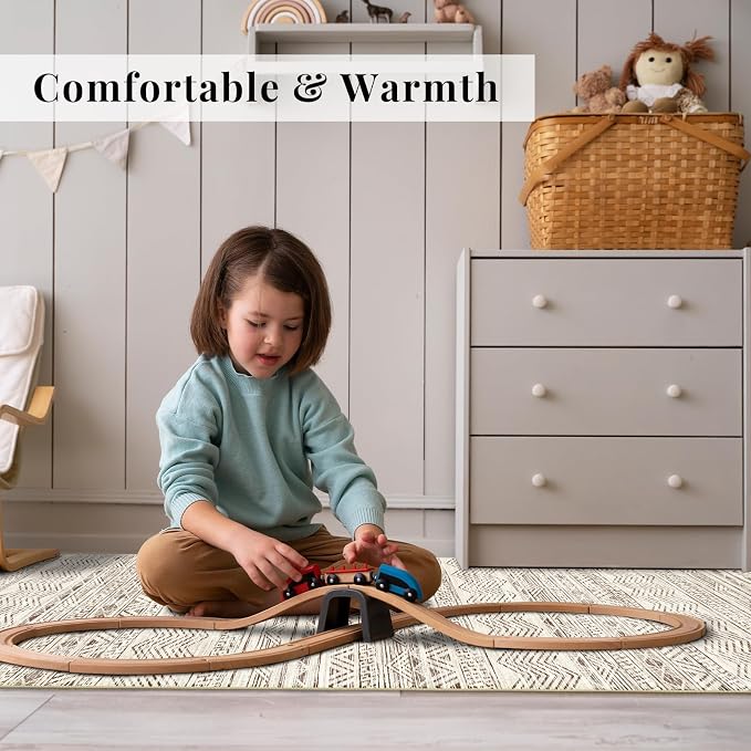 4x8 Washable Hallway Runner Rug：Moroccan Non-Slip Wide Runners - Image 3