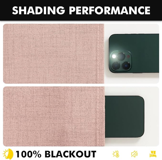 MIULEE 100% Blackout Linen Curtains - Image 7