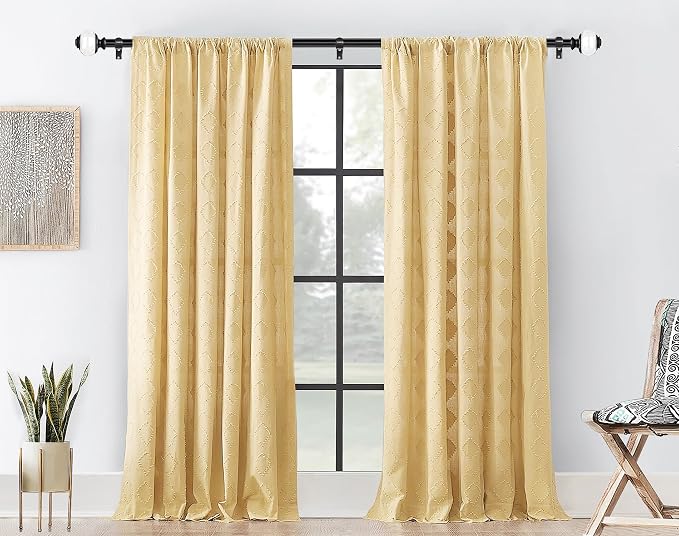 Curtain Rods for Windows 48 to 84 Inch, USFOOK 7/8 Inch Telescoping Splicing - Image 3