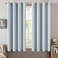 MIULEE Linen Textured Curtains for Bedroom Solid 100% Blackout Thermal by MIULEE