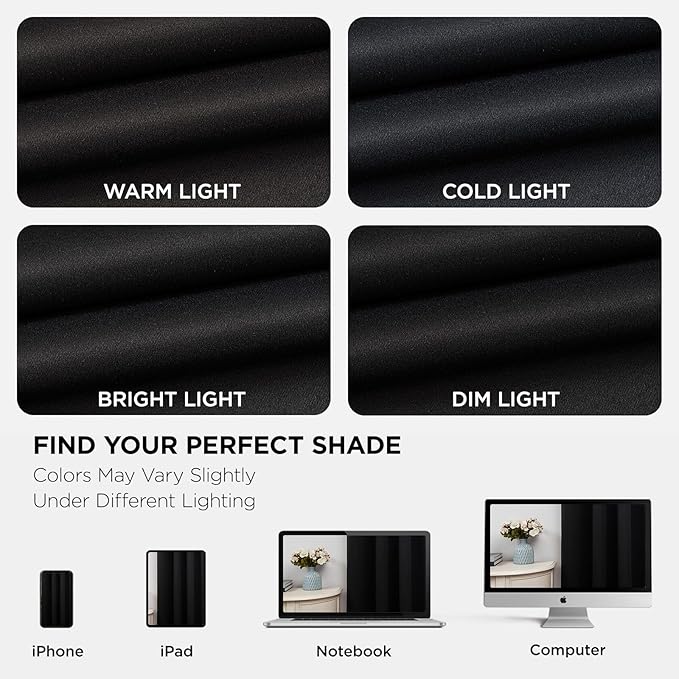 Joydeco Blackout Curtains 90 Inches Long 1 Panel, Thermal Insulated Long - Image 6