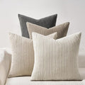 Topfinel 4 Packs Natural Decorative Throw Pillows Covers 26x26 Inch by Topfinel