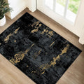 Washable Area Rugs 2'x3' Non-Slip Modern Abstract Soft by RELEANY