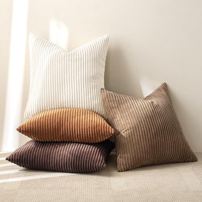 MIULEE Boho Farmhouse Throw Pillow Covers 18x18 Inch Set of 4 Rustic Mordern - Image 7