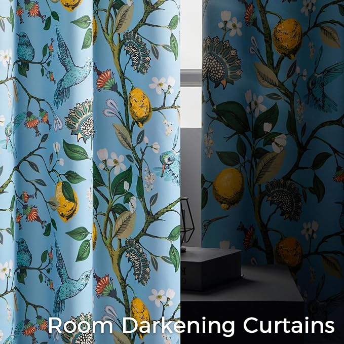 Topfinel Sliding Door Patio Floral Curtains & Drapes - Image 3