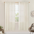 LAMIT Natural Linen Semi Sheer Curtains 78 Inch by LAMIT