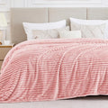 BEDELITE Full Size Blanket for Bed, 300GSM Soft & Warm Fleece Pink Blanket by BEDELITE