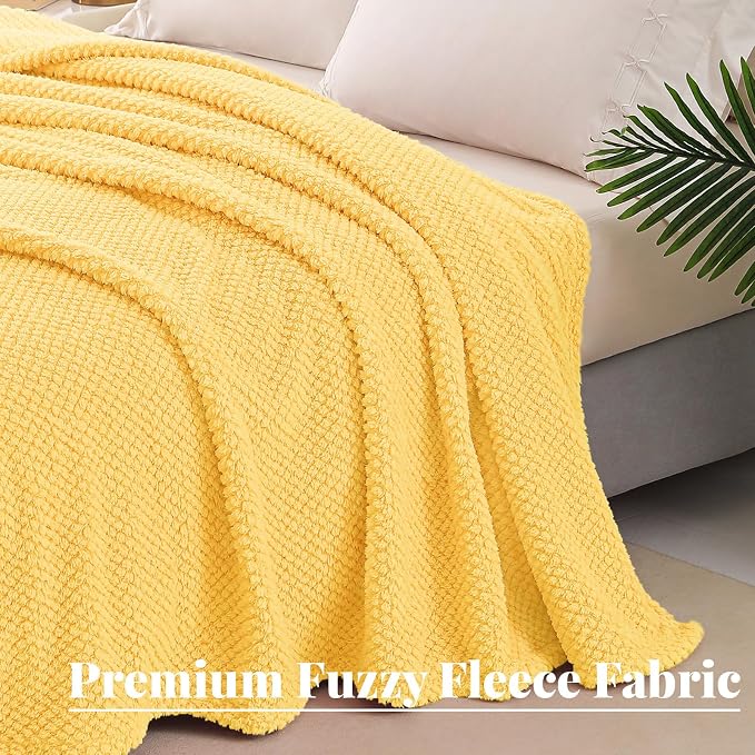 Whale Flotilla Twin Size Fuzzy Fleece Blanket - Image 5