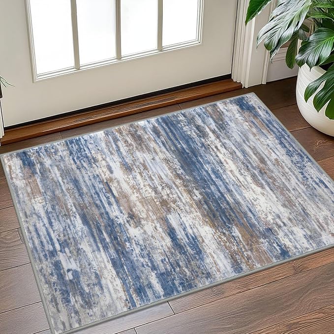 KOZYFLY Small Area Rug 2x3 Rug Entryway Rugs Modern Abstract Indoor Non-Slip - Image 7