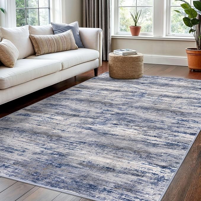 KOZYFLY 4x6 Area Rug Modern Abstract Washable Large Rugs - Image 3