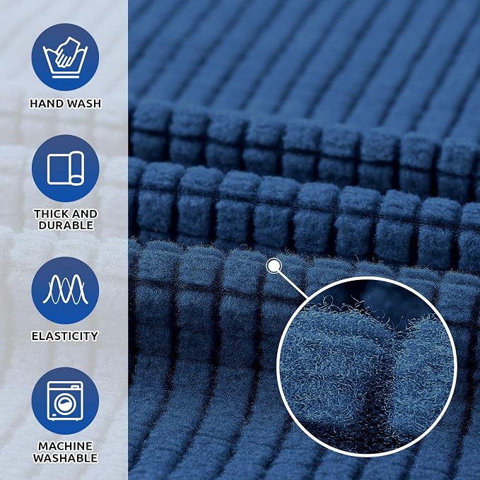 KEKUOU Stretch Oversized Sofa Slipcover 1 Piece Couch Sofa Cover Furniture - Image 3