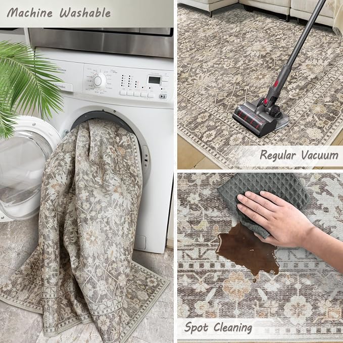 7X9 Area Rugs Machine Washable Rugs - Image 6