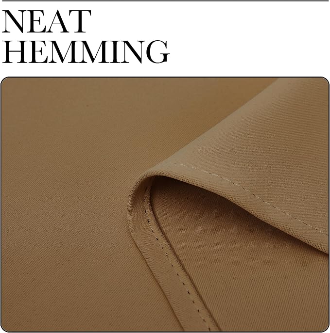 NICETOWN Gold Brown Blackout Curtains Panels - Image 7