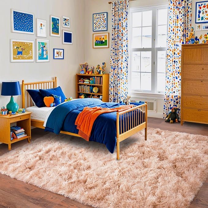 Pionblank Large Rug for Living Room 6x9 Feet, Modern Soft Shag Area Rug - Image 4