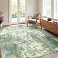 Washable Area Rugs 4'x6' Non-Slip Modern Abstract Soft by RELEANY
