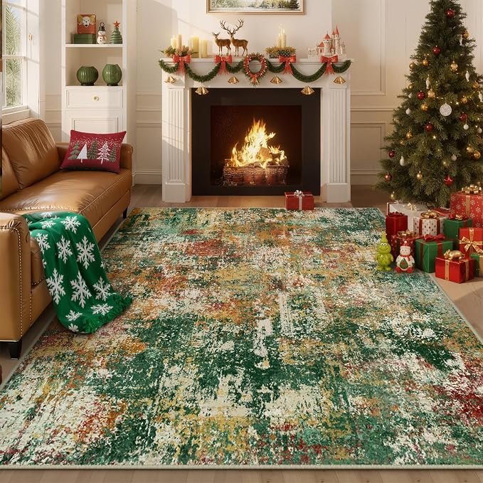Washable Area Rugs 5'x7' Non-Slip Modern Abstract Soft - Image 8