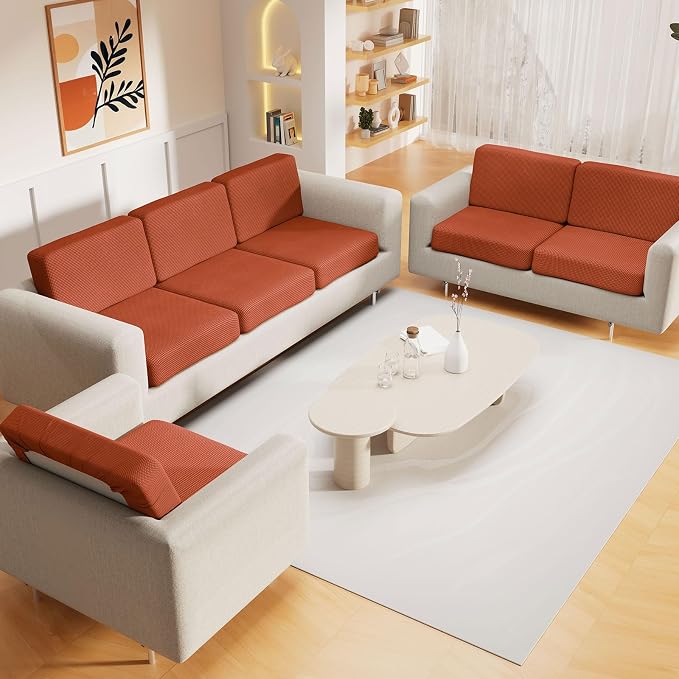 hyha Waterproof Couch Cushion Covers, Sectional Sofa Cushion Slipcovers L Shape - Image 2