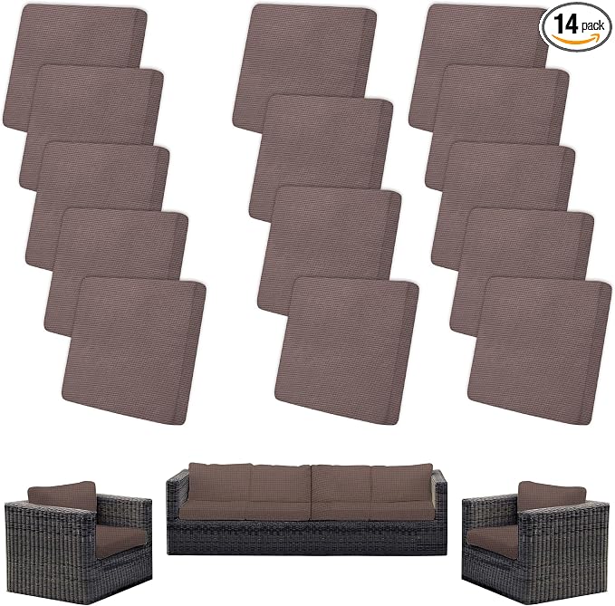 Outdoor Cushion Covers Set, Replacement by SUKAIKEQA