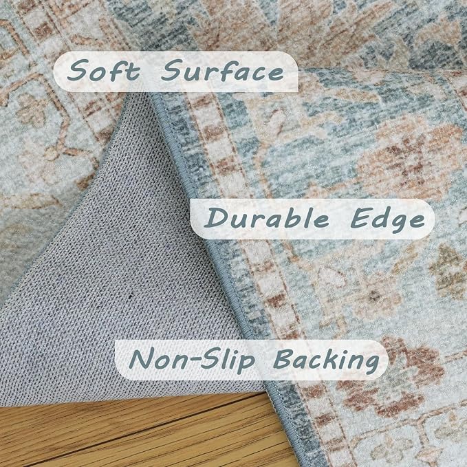 8x10 Vintage Living Room Area Rug - Image 4