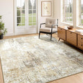 Washable Area Rugs 4'x6' Non-Slip Modern Abstract Soft by RELEANY