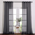 NICETOWN Living Room Sheer Curtains 108 inch Long, Eyelet Top Voile Textured by NICETOWN