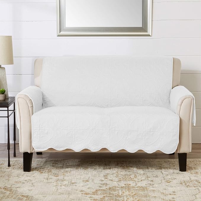 Great Bay Home Reversible Loveseat Cover by GreatBayHome