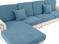 Couch Cushion Cover Chaise Lounge Cover Washable Separate Seat Chaise Couch by LA+MEACK