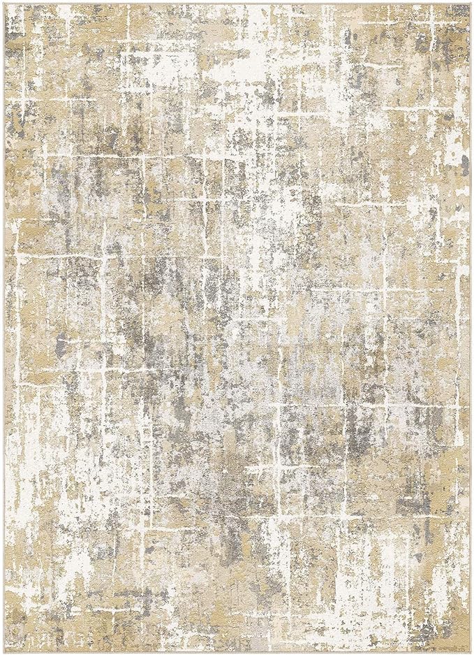 DMOYEST Area Rug Living Room Rugs 8x10 Washable Abstract Carpet | Neutral - Image 9