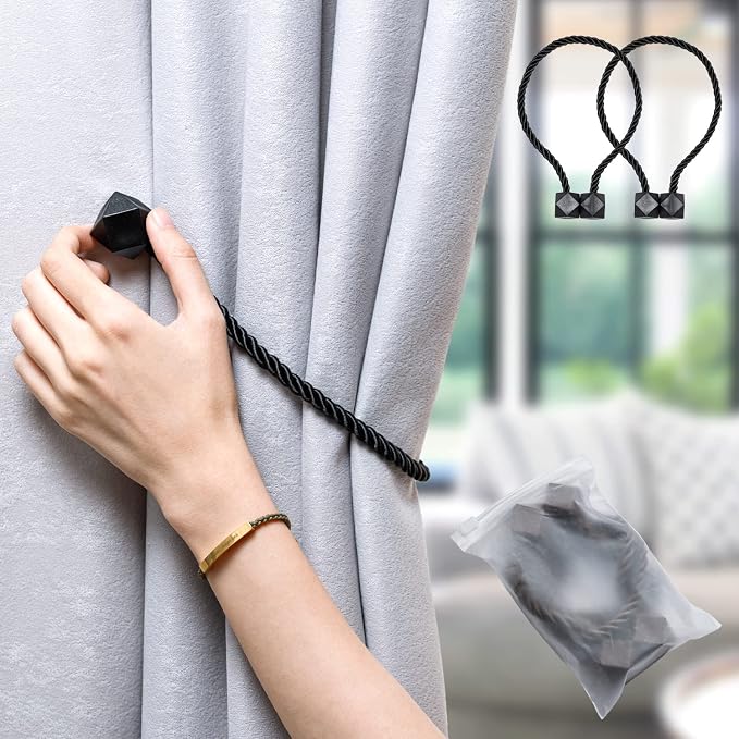 NazTur Magnetic Curtain Tiebacks- Upgrade 2022 - Image 8