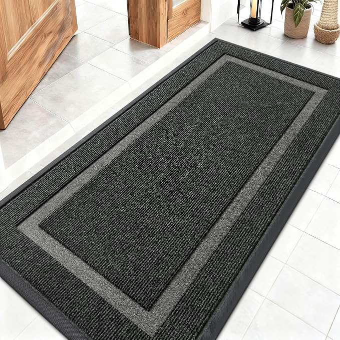 OLANLY Front Door Mat Indoor Outdoor Entrance, Waterproof All-Season, by OLANLY