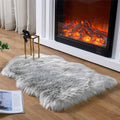 EasyJoy Ultra Soft Fluffy Shaggy Area Rug Faux Fur Rug Chair Cover Seat Pad by EasyJoy