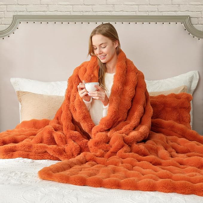 Cozy Bliss Faux Fur Throw Blanket - Image 8