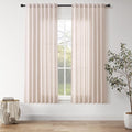 Nanspring Natural White Linen Curtains 63 Inch Length by Nanspring