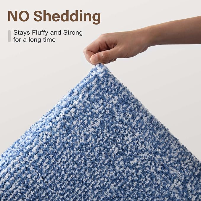 Bathroom Rugs 30x20 Non Slip Washable, Soft Absorbent Quick Dry Mats - Image 8