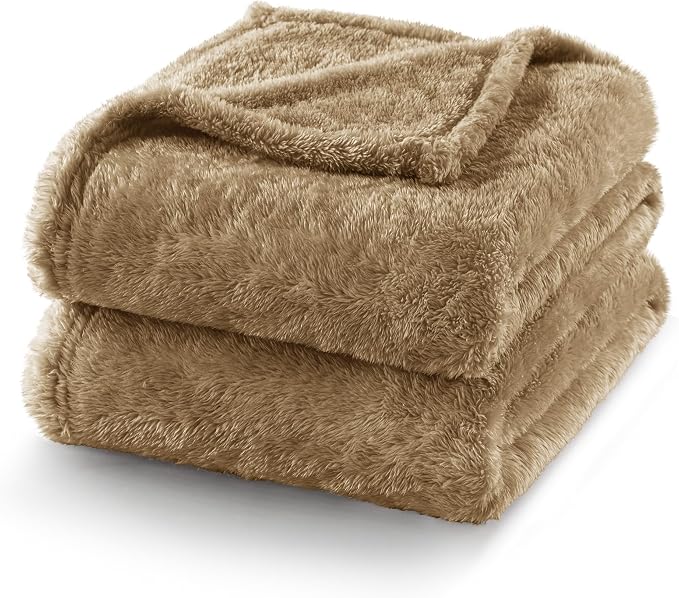 Exclusivo Mezcla Plush Fuzzy Fleece Bed Blanket Queen Size, Super Soft - Image 7