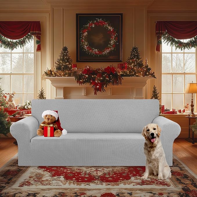 KEKUOU Stretch Oversized Sofa Slipcover 1 Piece Couch Sofa Cover Furniture - Image 2