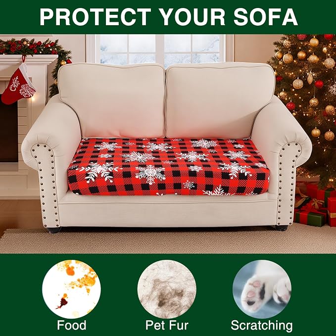 Smiry Printed Couch Cushion Covers, Stretch Soft Couch Covers - Image 7