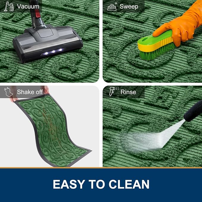 Smiry Welcome Door Mat Outside Entrance, Heavy Duty Trap Dirt and Moisture Easy - Image 7