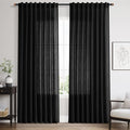 Nanspring Linen Curtains 84 Inch Length by Nanspring