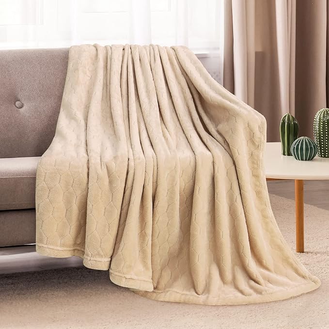 TOONOW Fleece Bed Blanket Queen Size 90x90 inches, Super Soft Fluffy Fuzzy - Image 3