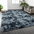 Deerhoo Large Shag Area Rugs 5 x 8, Tie-Dyed Plush Fuzzy Rugs by Deerhoo