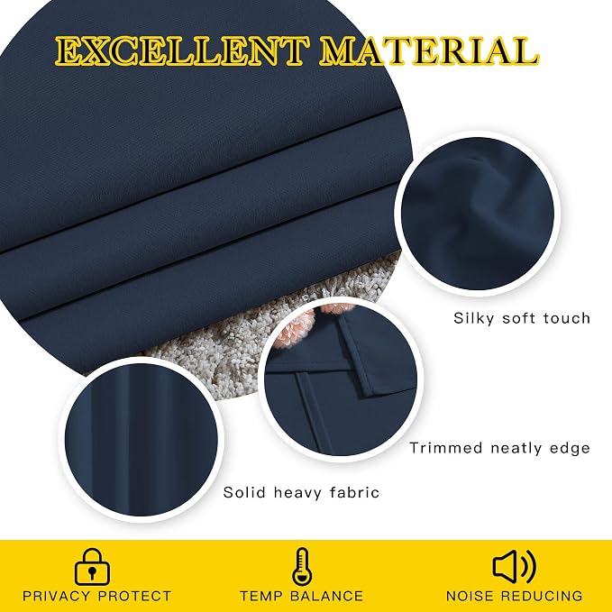 NICETOWN Blackout Curtain Panels 90 - Image 4