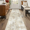 Washable Area Rugs 2'x10' Non-Slip Modern Abstract Soft by RELEANY