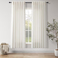 Nanspring Natural Linen Curtains 72 Inches Long by Nanspring