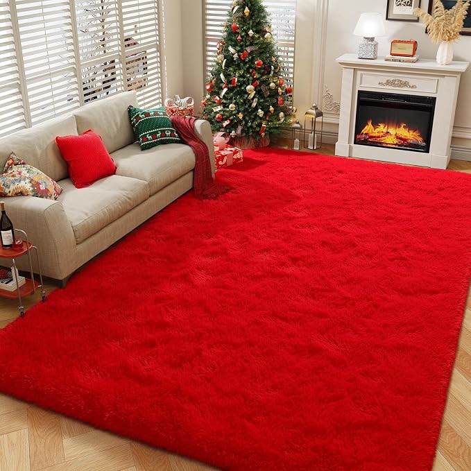 Amearea Premium Soft Fluffy Rug Modern Shag Carpet, 9x12 Feet, Fuzzy Shaggy Rugs - Image 2