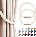 NICEEC 2 Pack Strong Magnetic Curtain Tiebacks Modern Simple Style Drape Tie by NICEEC